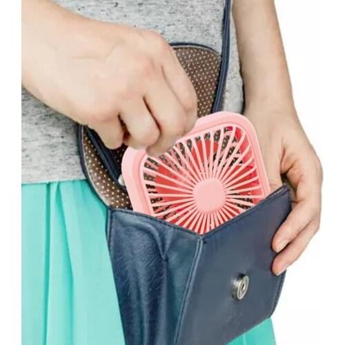 Portable USB Desktop Fan Mini 3 Speed 360 Rotation Adjustable Folding Stand Office Household Traveling Air Cooler
