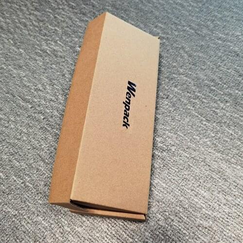 Wenpack one color foil custom logo kraft flute corrugated cardboard package carton mailer shipping box