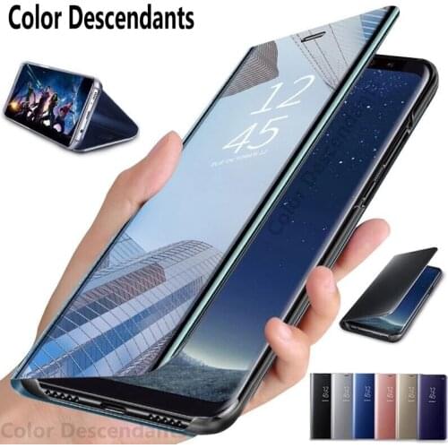 Mirror Smart Case For Huawei Honor Play Cover Leather Flip Case For Huawei Honor COR-L29, COR-L09, COR-AL00, COR-AL10, COR-TL10