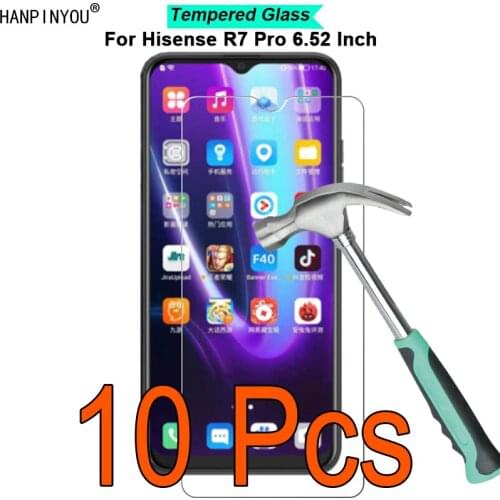 10 Pcs/Lot For Hisense R7 Pro 6.52" 9H Hardness 2.5D Ultra-thin Toughened Tempered Glass Film Screen Protector Guard