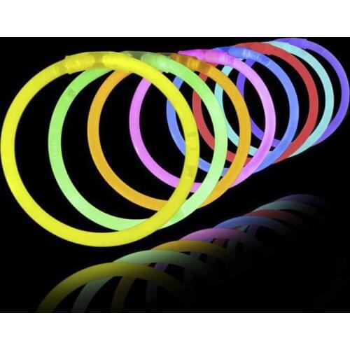 100pcs Flash Glow Sticks Glow In The Dark Party Decoration Large-scale Performance Luminous
