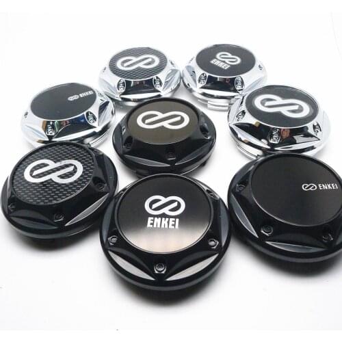 4pcs 68mm For ENKEI Wheel Center Cap Hubs Car Styling Emblem Badge Logo Rims Cover 45mm Stickers Accessories