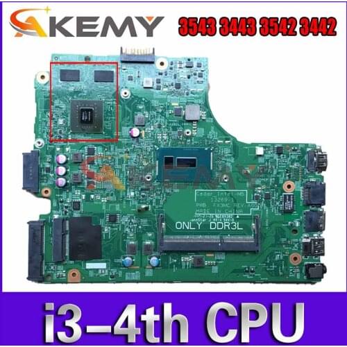 Akemy I3-4005U GF920M 2GB For DELL Inspiron 3543 3443 3542 3442 Motherboard 13269-1 FX3MC CN-0M8YJ3 M8YJ3 Mainboard 100%Tested