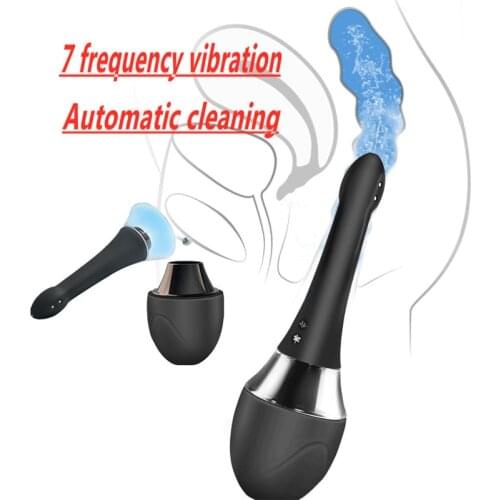 Automatic Anal Vagina Cleaner Enema Cleaning Container Douche Enema Bulb Women Men Health Hygiene Tool Anal Shower Vibrator toys