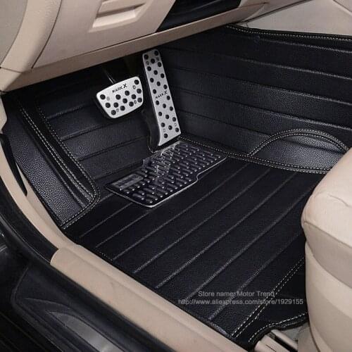 Customized car floor mats for Ford Explorer (U502) Kuga Escape Fusion Edge Fiesta Mk7 focus rugs carpet all weather liners