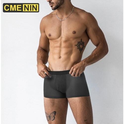 CMENIN Mens Panties Cotton Shorts Boxers Underwear Men Underpants Man Underwear Sexy Mesh Breathable Boxer Homme Boxershorts