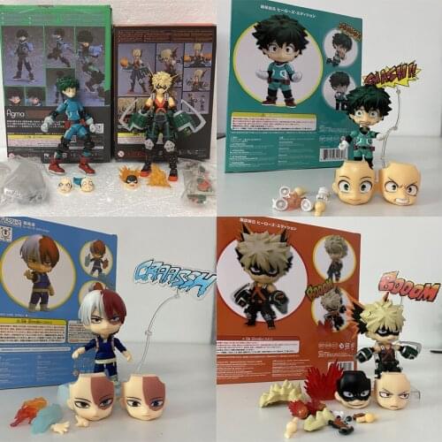 My Hero Academia Figure Figma 443 Katsuki Bakugou Figure Figma 323 Midoriya Izuku Action Figures Toys Gift