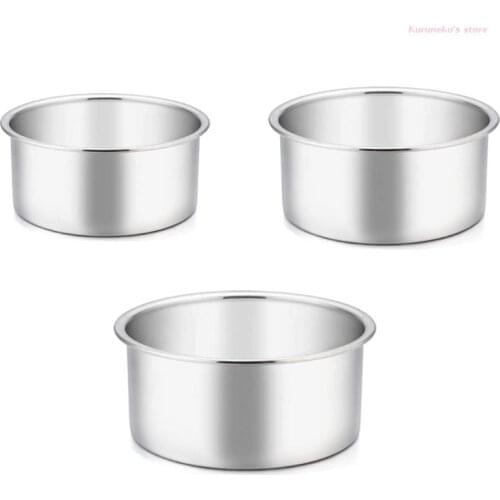 HX6D Round Cake Tray Set Aluminum Pastry Molds with Removable Base Cake Shape Model