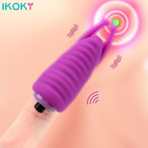 IKOKY Finger Sleeve Vibrator Female Masturbator Sex Toys For Woman Clitoris Stimulation Bee Tentacles G-Spot Finger Massage