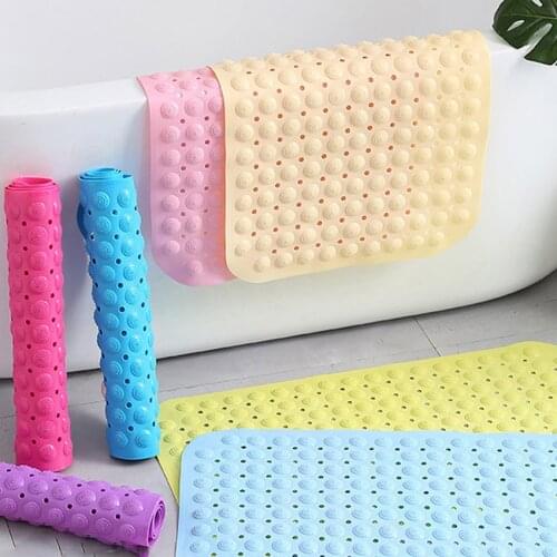 PVC Bathroom Non-slip Floor Mats Pure Color Simple Household Hotel Absorbent Foot Mat Tapis Salle De Bain Tapete Banheiro