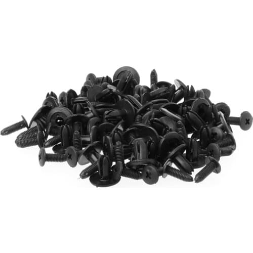 Hot New 50 Pcs Vehicle Car 6mm Bumper Hood Fender Splash Guard Retainer Clip Fastener For Toyota