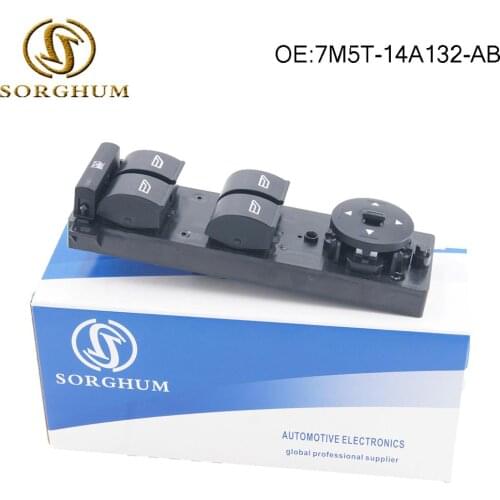 Master Control Window Switch 7M5T-14A132-AB 7M5T14A132AB For Ford Focus C-Max 2009-2013