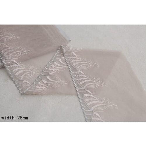 MLAEY 1Yard Exquisite Embroidered Flower Lace Trim High Quality Lace Fabric DIY Craft&Sewing Dress Clothing Accessories T2