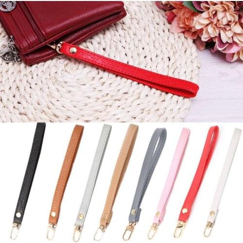Fashion Women Bag Replacement Wrist Strap Wristlet Purse Bag Accessories Faux Leather Clutch Bag Strap New Portable