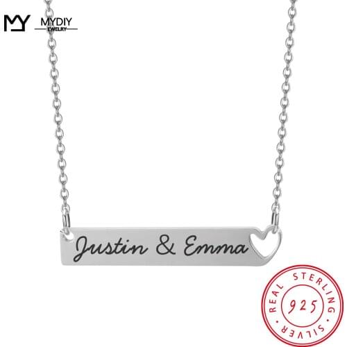 Fashion Personalized Necklaces 925 Sterling Silver Infinity Pendant Custom Name Eternity Love Jewelry Wedding Gift for Women