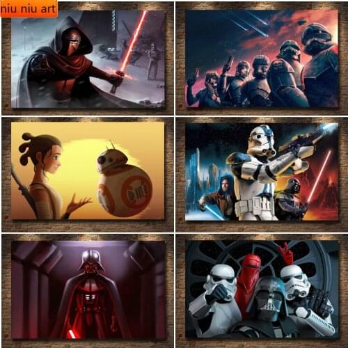 Star Wars Movie Darth Vader Stormtrooper Full Diamond Embroidery Diamond Mosaic Diamond Painting Cross Stitch Kits Home Decor