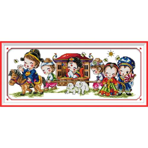 Marry cross stitch kit 14ct 11ct count print canvas stitching embroidery DIY handmade needlework