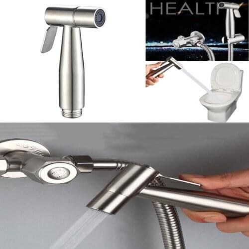 Stainless Steel Toilet Sprayer Set-Handheld Bidet Sprayer Kit-Bathroom Hand Shower for Muslim Self Cleaning-Premium