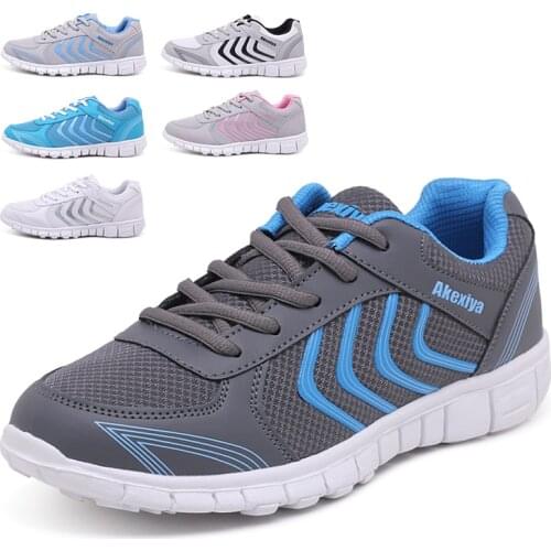 New Men Vulcanize Shoes Soft Woman Sneakers Shoes Walking Shoes Couple Blue Trainers Male Sneakers Tenis Masculino Adulto 36-48