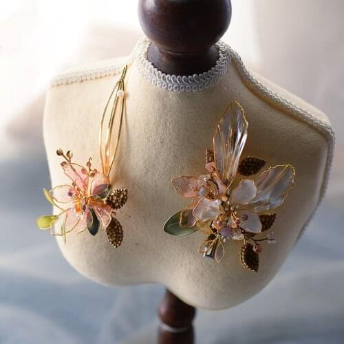 Cute Handmade Wedding Barrettes Headdress Crystal Brides Hairbands Evening Hair Accessory