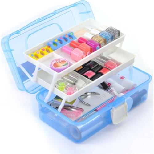 Nail Polish Organizer Storage Nail Brushes Case Manicure Boxes Nails Polish Holder For Makeup Nail Tools Rack Lipstick Cosmetic
