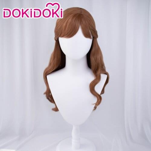 DokiDoki Movie Cosplay Wig Women Brown Wig Anna Cospaly Wig