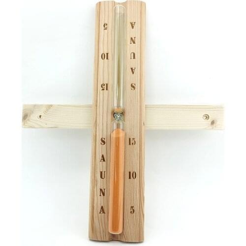 Hourglass Sauna-Accessories With Pine Wood Sand-Timer Shower Steam-Room for 15-Minutes