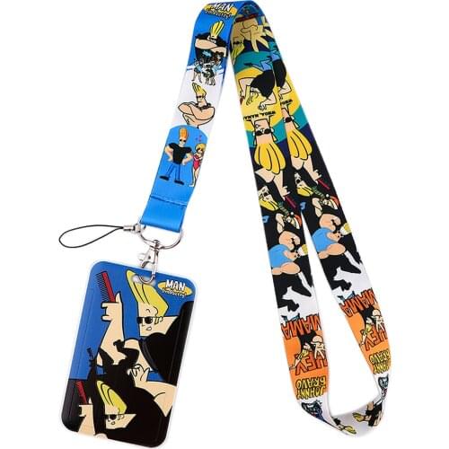 PF520 Dongmanli Anime Key lanyard Car Keychain Personalise Office ID Card Pass Gym Mobile Phone Key Ring Badge Holder Jewelry