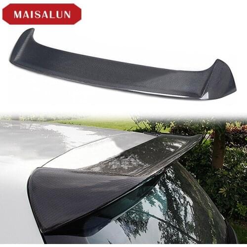 Suitable For Volkswagen Golf Mk6 R20 Git Carbon Fiber Top Refitted with Non Perforated Upper Spoiler Fixed Wing