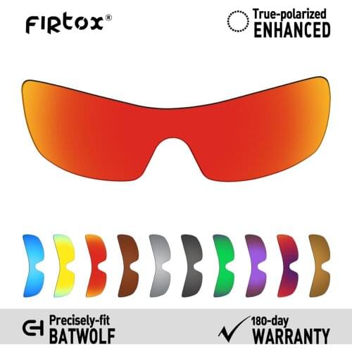 Firtox True UV400 Polarized Lenses Replacement for-Oakley Batwolf OO9101 Sunglasses (Compatiable Lens Only) - Multiple Colors