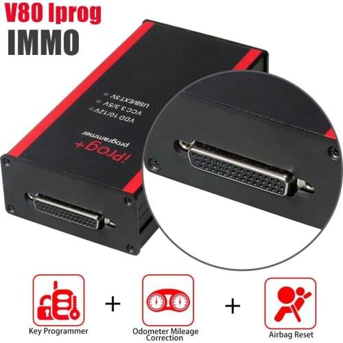 V80 Iprog+ Key Programmer Support IMMO + Mileage Correction + Airbag Reset Iprog Pro Till 2019 Replace Carprog/Digiprog/Tango