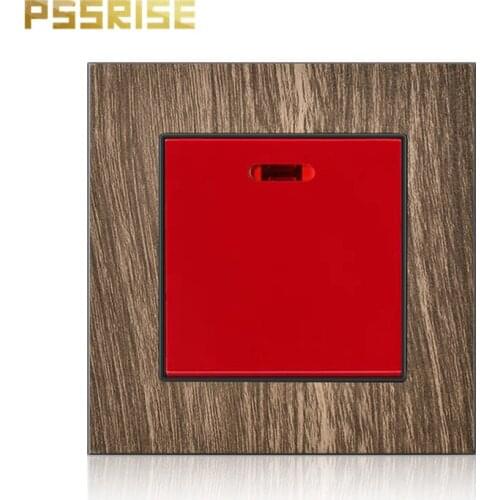 45A wall mounted switch button switch light switch luxury wood grain panel air conditioner water heater switch