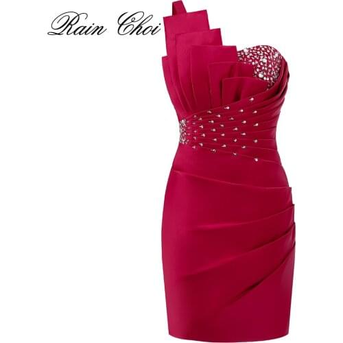 RAIN CHOI Womens Cocktail Chiffon Dresses