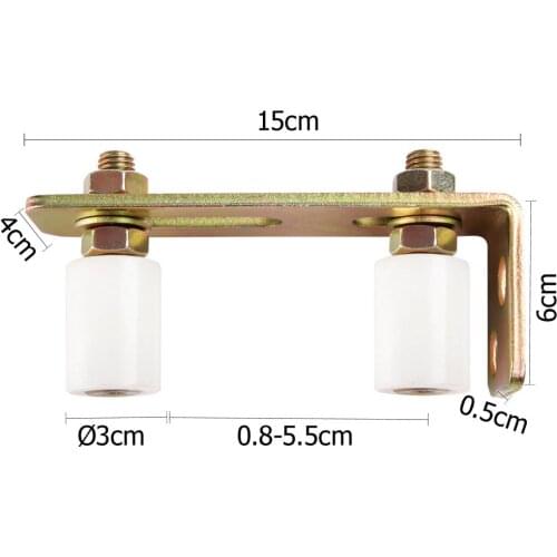 Sliding Gate hardware Bracket Nylon top Rollers Guide Wheels