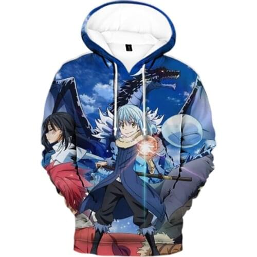 Funny Comic Slime（That Time I Got Reincarnated as a Slime) 3D Hoodies Sweatshirts Men Women Kids Popular Classic Anime Clothes