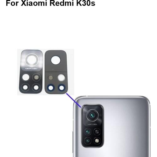 2PCS High quality For Xiaomi Redmi K30S Back Rear Camera Glass Lens test good For Xiao Mi Redmi K 30S Replacement Parts K 30S