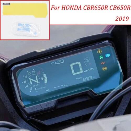Instrument protective film for CBR650R CB650R 2019 motorbike Instrument Cluster Scratch Protection Film Screen Protector Blu-ray