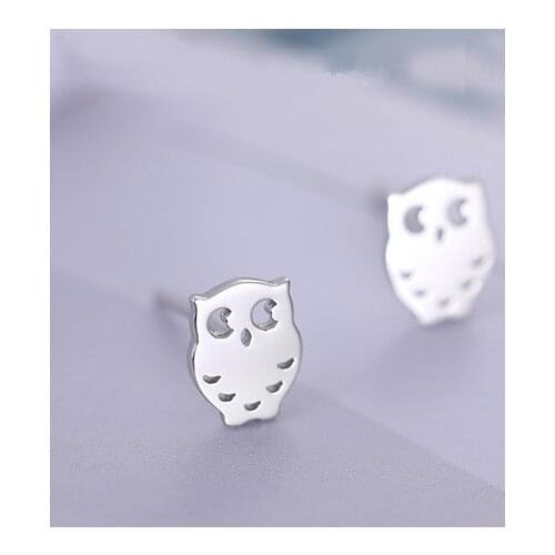 REETI 925 sterling silver owl Stud Earrings for Women Elegant Wedding Jewelry pendientes mujer moda 2019 Brincos
