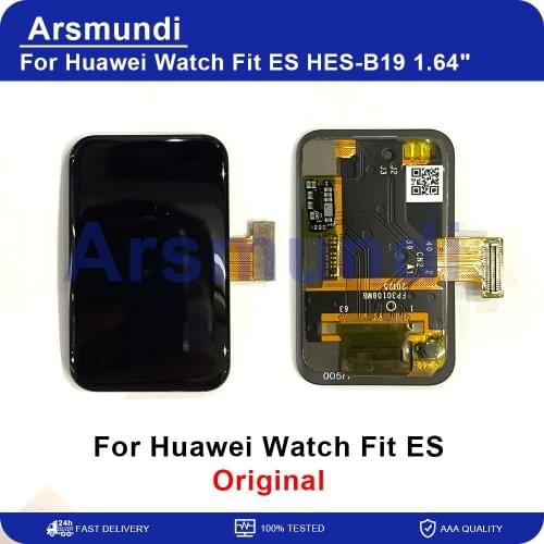 1.64" Original For Huawei Watch Fit ES HES-B19 smart bracelet LCD display + touch panel digitizer for Fit ES HES-B19 AMOLED disp