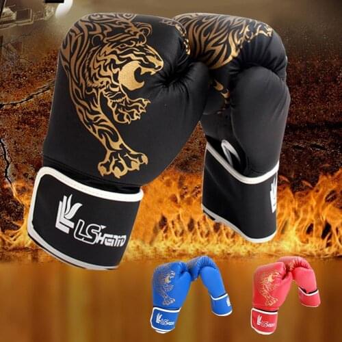 1 Pair Child Boxing Gloves Kids Training Gloves Muay Thai Sparring Kickboxing Breathable Combat Gloves - Sandbags Boxing