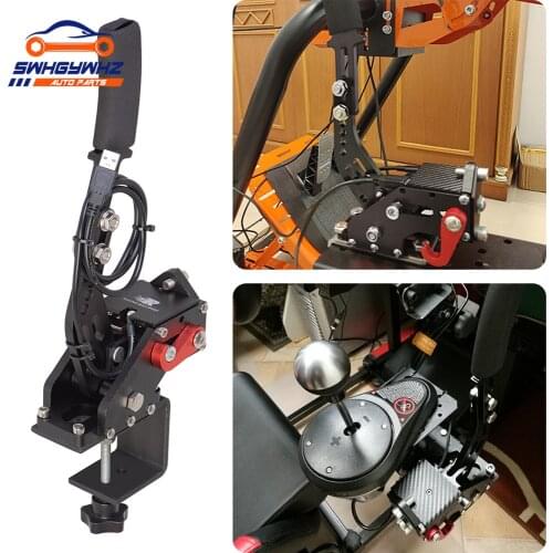 14Bit PC USB Handbrake for SIM Auto Racing Games G25/G27/G29 T500 T300 Steel & Aluminum RALLY Adjustable for PC DIRT RALLY