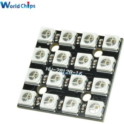 16Bit RGB 4x4 LED WS2812B 5050 RGB LED + Integrated Drivers For Arduino
