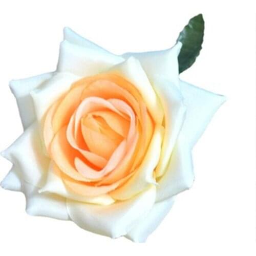 20Pcs 10cm Handmade Mini Artificial Silk Rose Flowers Head For Wedding Decorative DIY Scrapbooking Garland Craft Fake Flower