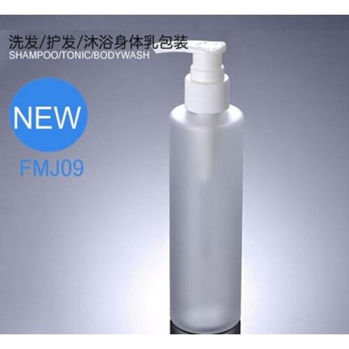 300PCS/LOT High-grade 200ml Plastic FROSTED Lotion Bottle Transparent PET Soap Dispenser Cream Bottle