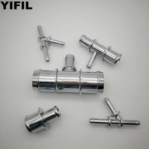 5pcs/lot Stainless Steel Water Pipe Fittings Steel Tees For Cooling System For FAW Pentium B50