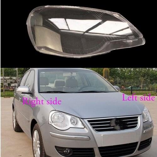 Car Headlamp Lens For Volkswagen VW Polo 2006 2007 2008 2009 2010 Car Headlight cover Headlamp Lens Auto Shell Cover