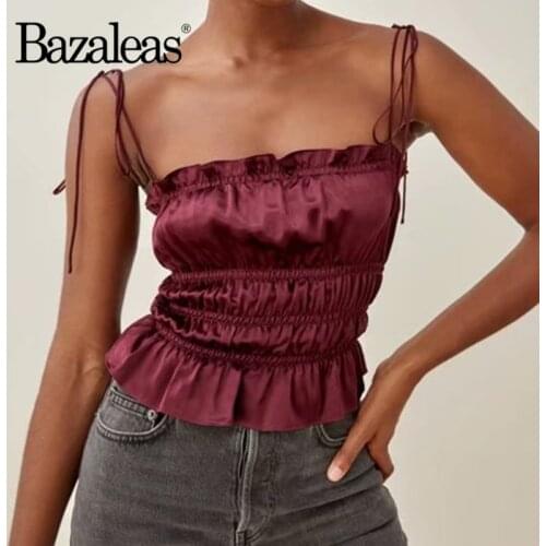 Женские шелковые топы Bazaleas China At AliExpress