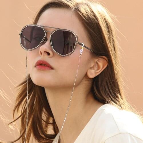 LuReen Metal Anti Slip Glasses Chains For Men Women Mask Lanyard Gold Silver Eyeglass Sunglasses Strap Cord Necklace Jewelry