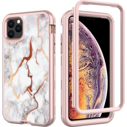 11 Pro Max Case For iPhone 11 Shell Case Luxury Marble Flower Cover For iPhone 11 Pro Phone Cases 11case Floral Hard Back Funda