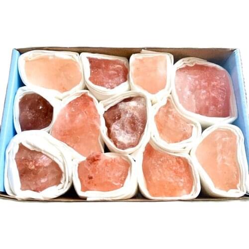 Himalayan Salt stone Natural raw stone Crystal Hand Carved Home Decor Air Purifying Set of boxes